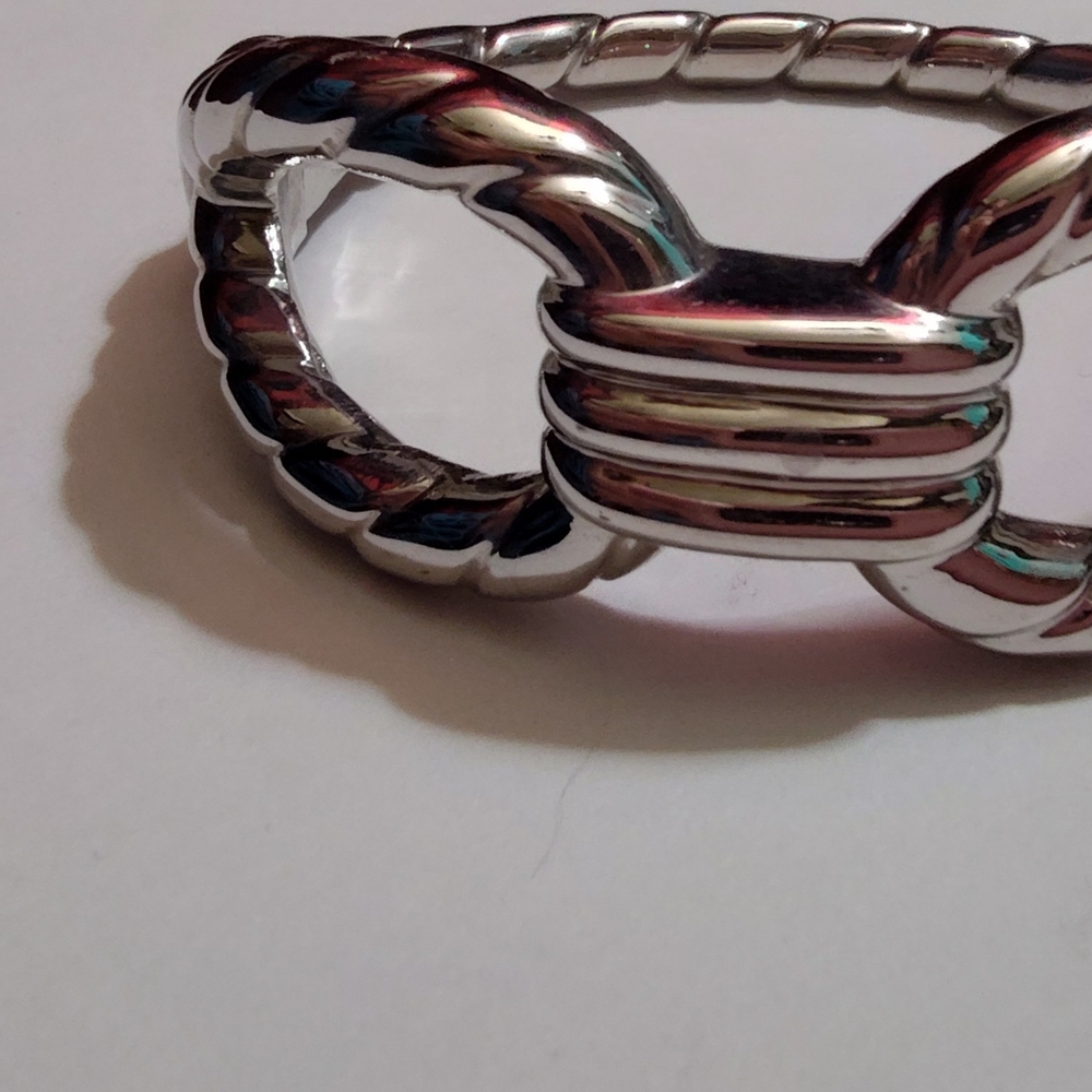 Elegant Silver-Toned Women's Cuff Bracelet